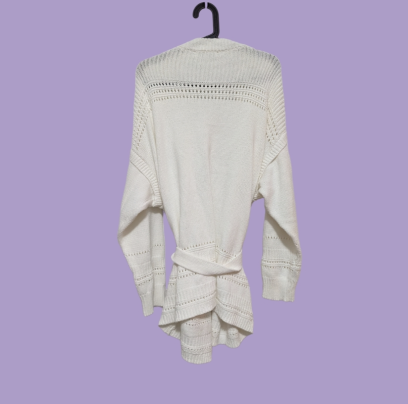 Intermix White Wrap Knit, Size XL image indicator(2)