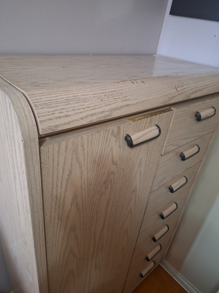 Chest of drawers with secret storage compartment image indicator(2)