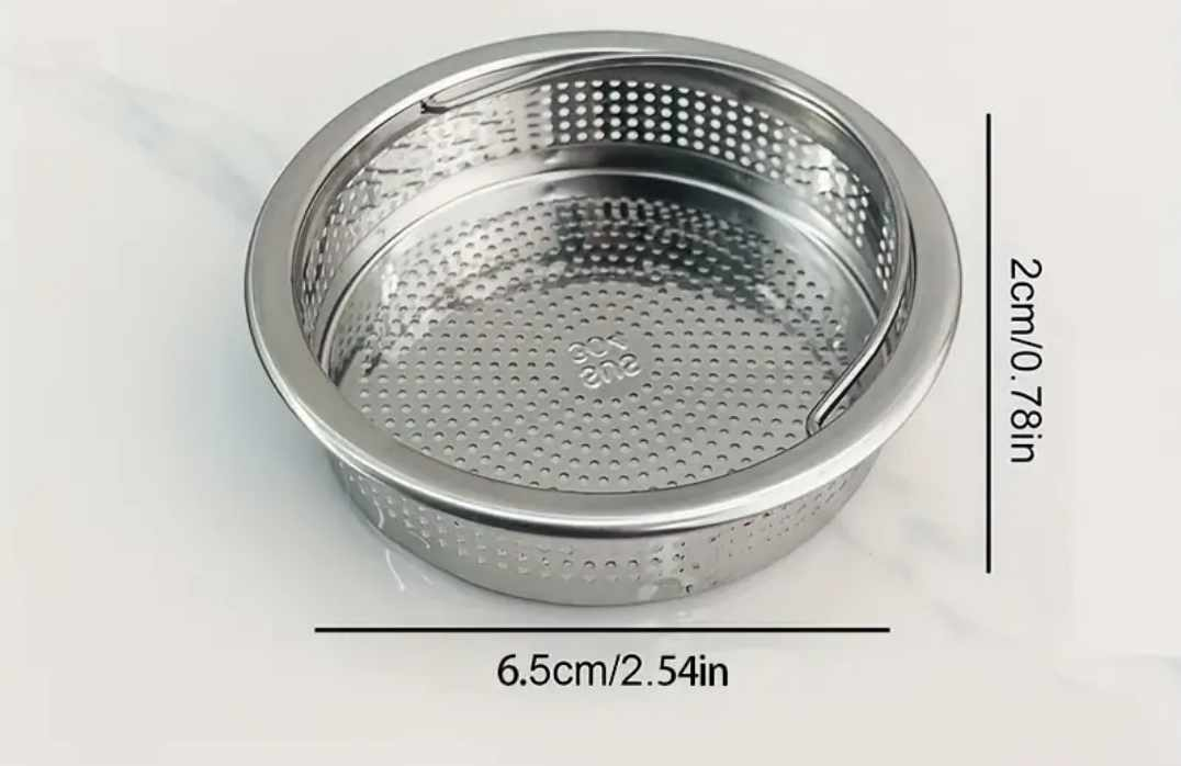 1 pc kitchen sink strainer stainless steel (New) image indicator(2)