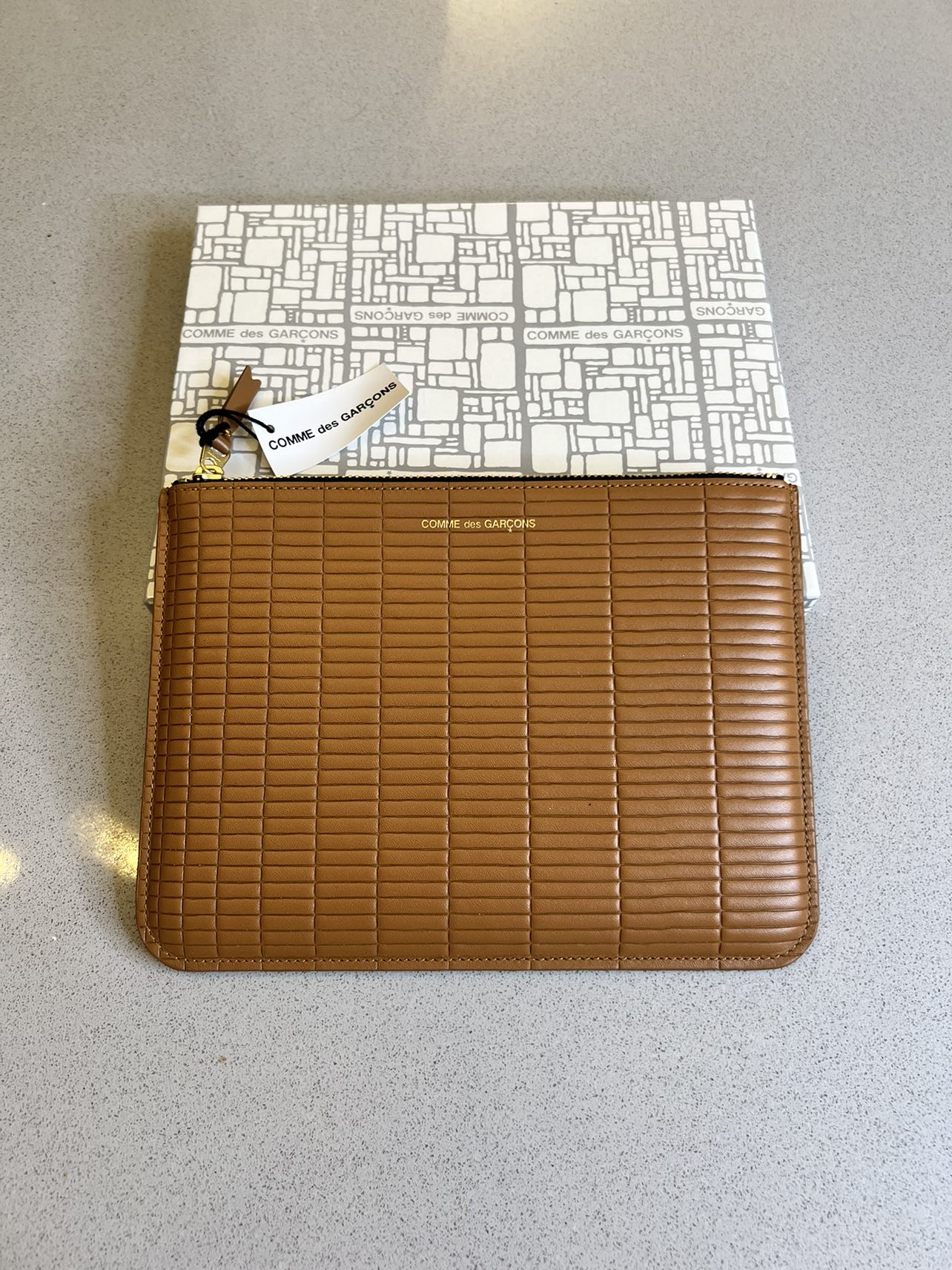 CDG large Tan Pouch - photo 2