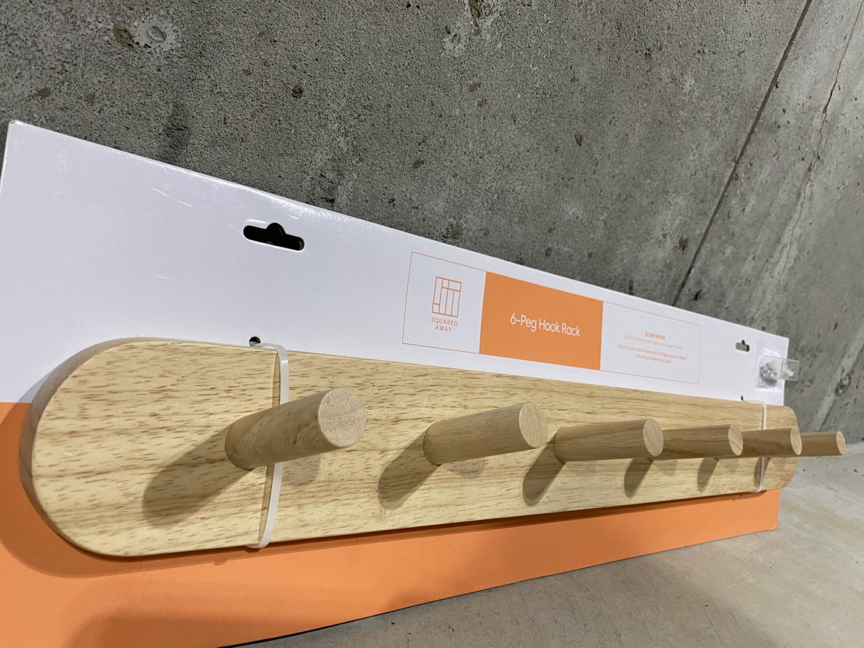 SQUARED AWAY™ 6-Peg Hook Rack - photo 2