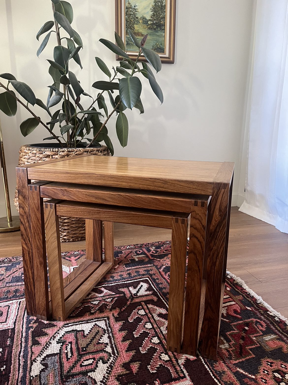 Mid-Century Rosewood nesting tables - photo 2
