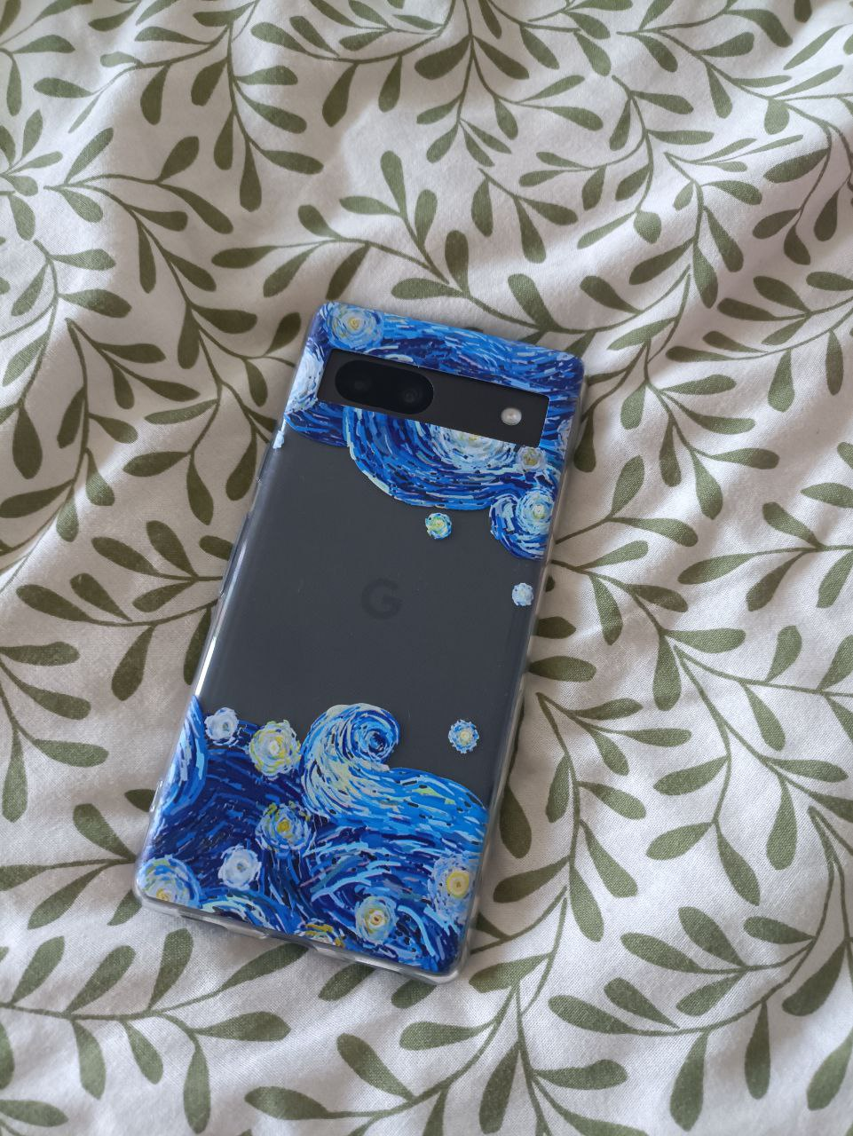 Google Pixel 7a case Van Gogh Starry Night design