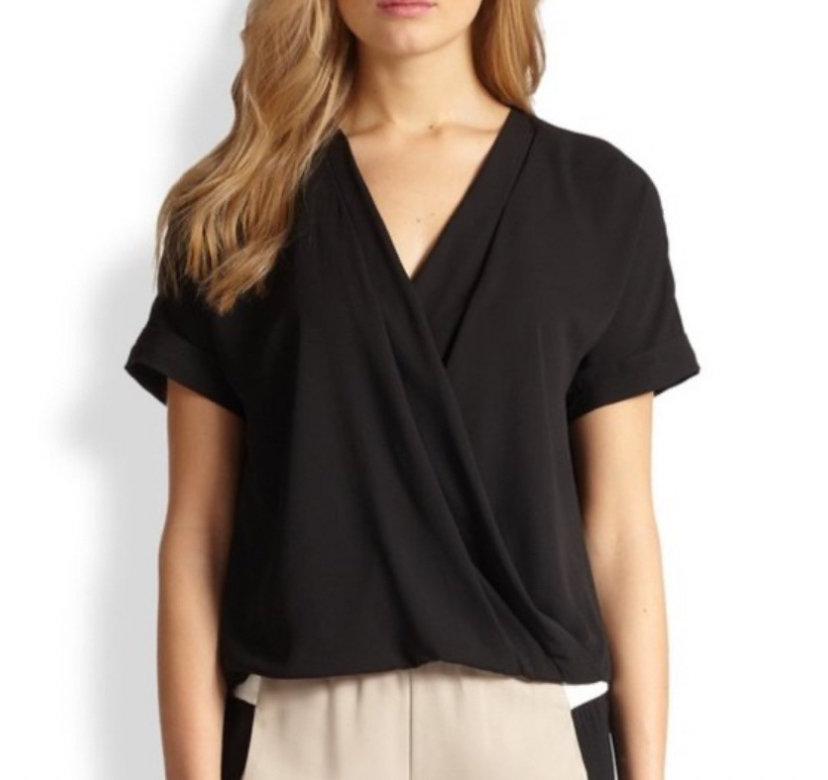 BCBGMAXAZRIA Drape Wrap Top, Size XS-S - photo 5