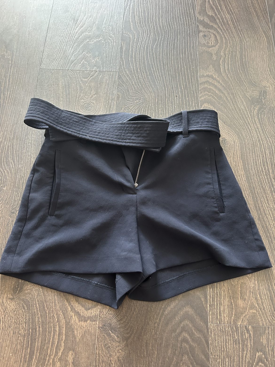 Navy blue formal shorts - women’s - photo 2