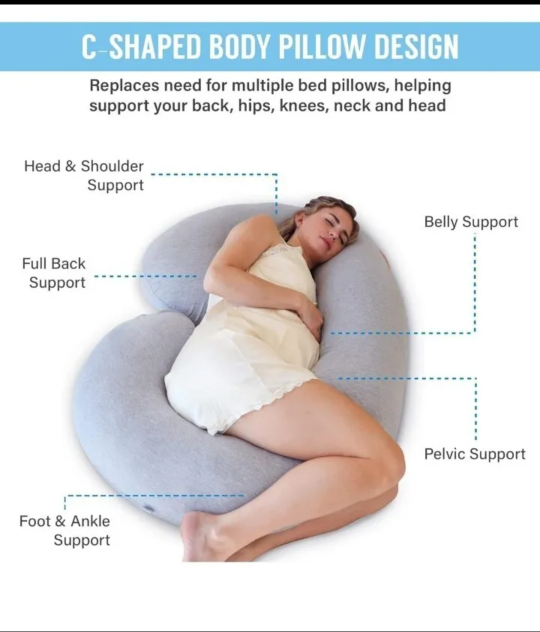 PharMeDoc Pregnancy Pillow, Body Pillow, C-Shape