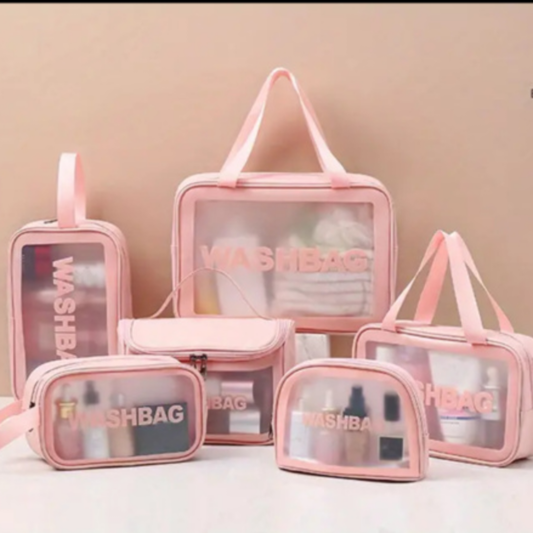 6 piece travel set for luggage cosmetics or home storage  💚 thumbnail