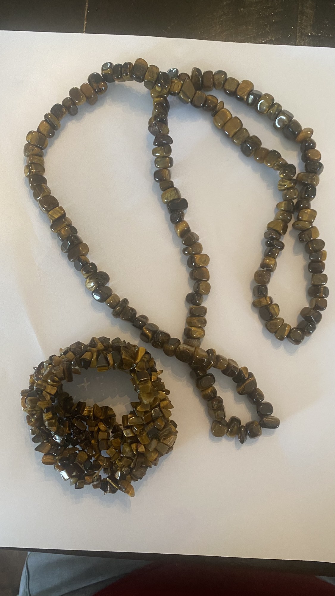 Vintage Tigers Eye Bracelet and 17”necklace - photo 3