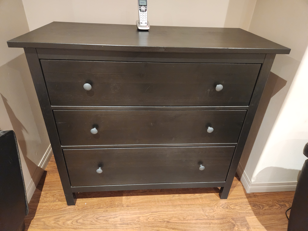 Black chest drawers 3layers