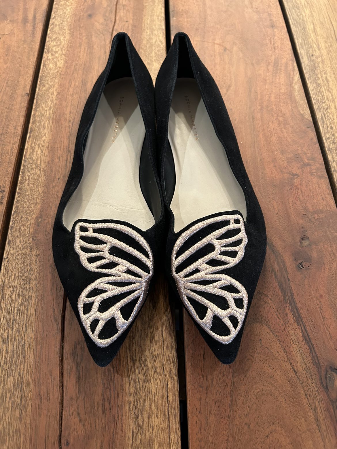 Sophia Webster Designer Butterfly Flats Size 10 image indicator(2)