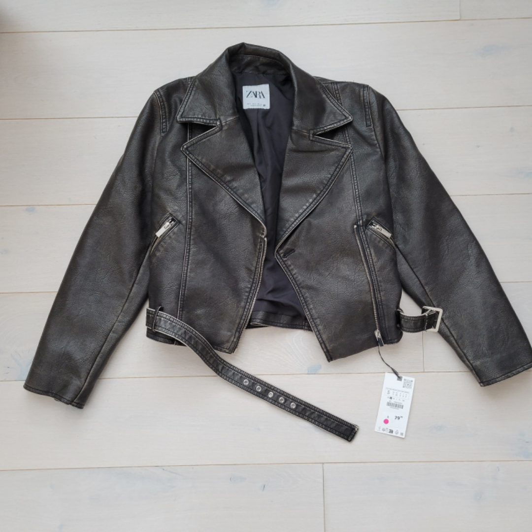 BNWT Zara Faux Leather Jacket - Small image indicator(4)