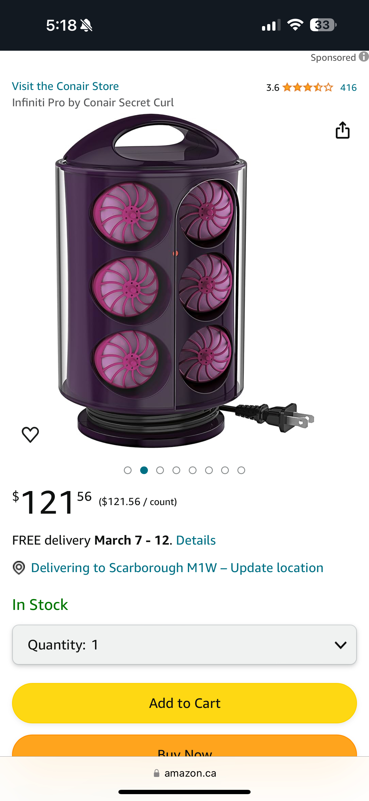 Conair infiniti pro curler - photo 2