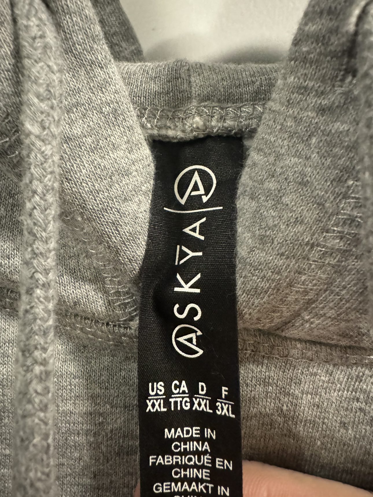 ASKYA Hoodie - Gray - Size XXL - photo 3