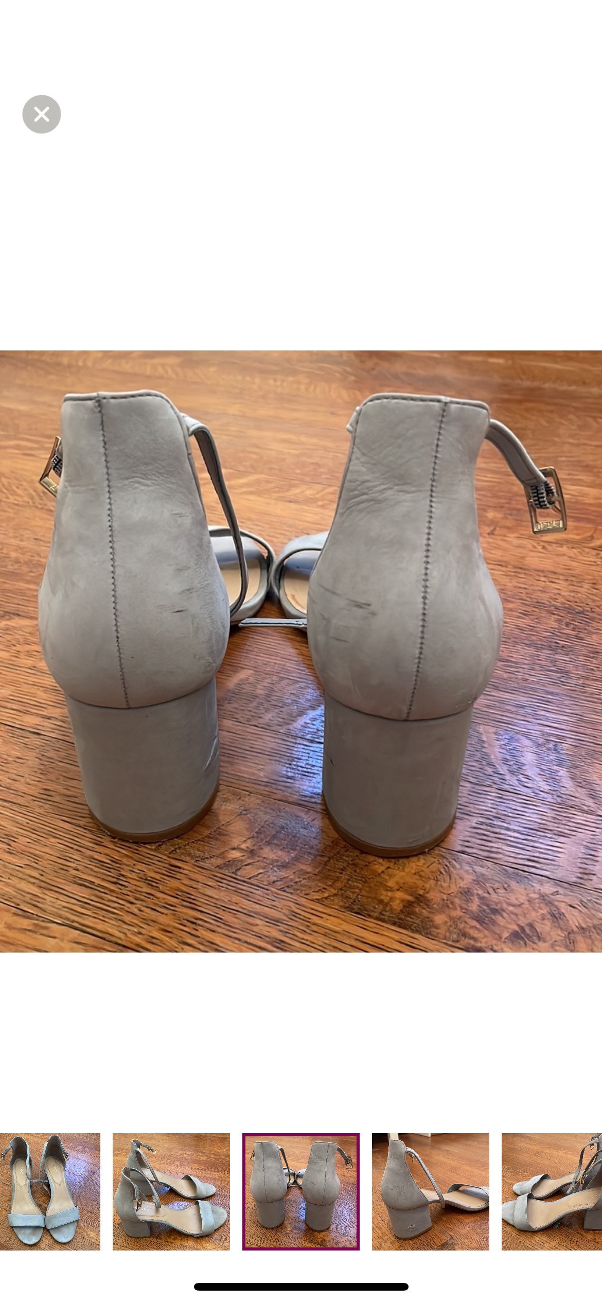 Baby blue Aldo heels image indicator(3)