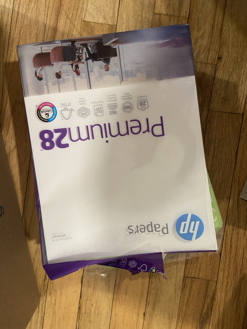 HP Officejet Printer + 2 stacks of paper + Toner - photo 4