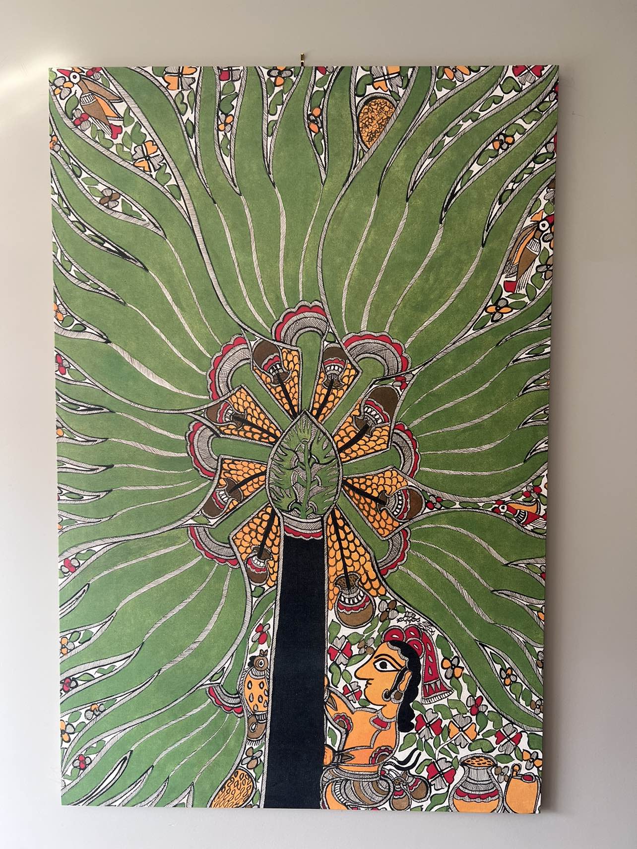 Canvas stretch painting