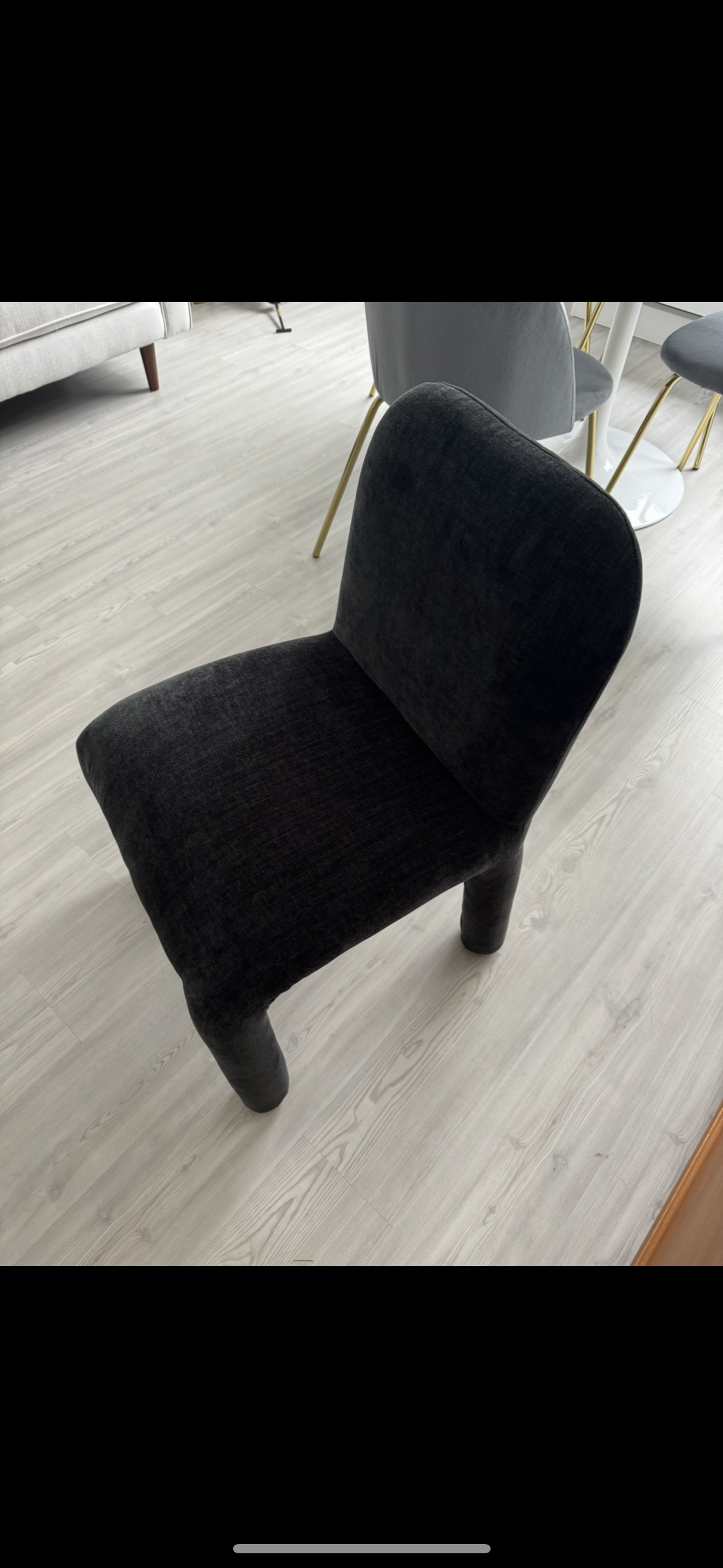 Accent chair - Desk chair black chenille chair brand new - photo 2