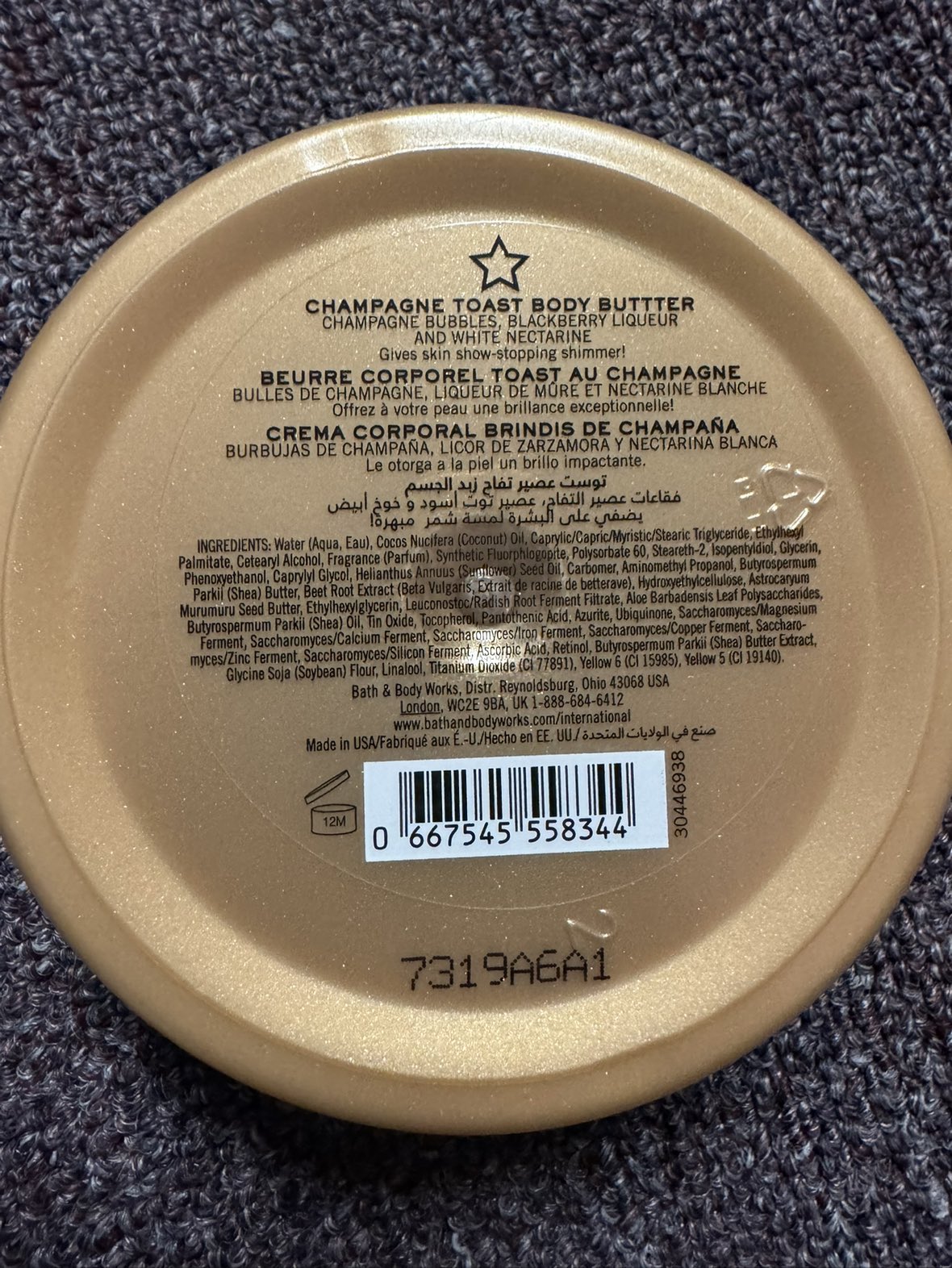 Bath and Body Works Champagne Toast Body Butter image indicator(2)