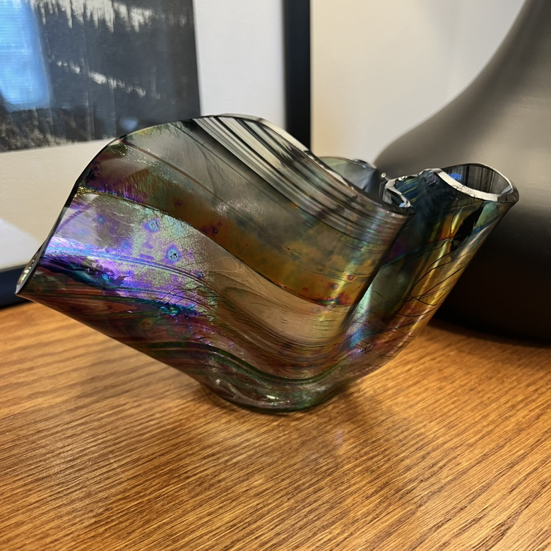 Modern Fluted Glass Bowl - photo 3