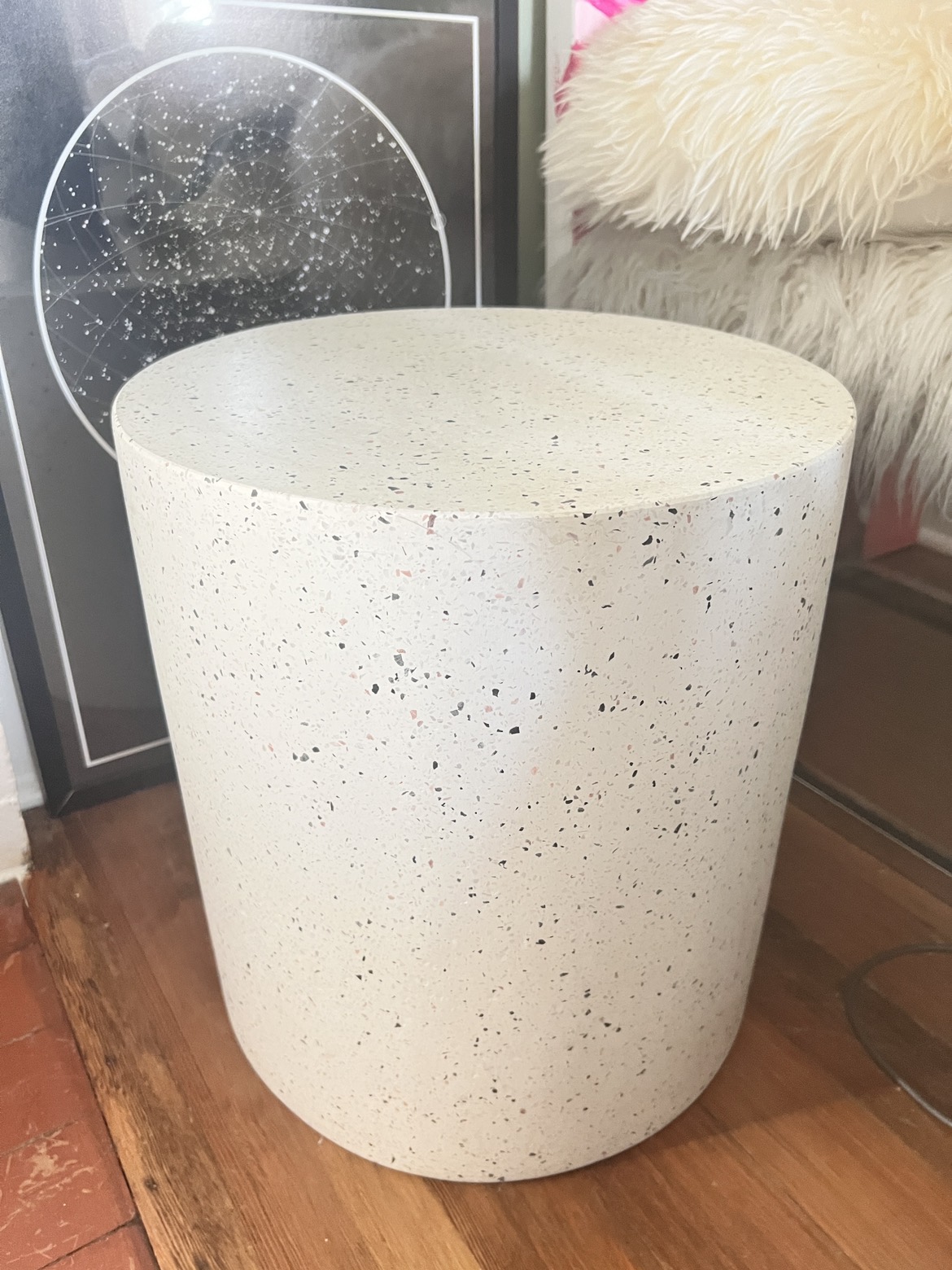 Article White Terrazzo Stool