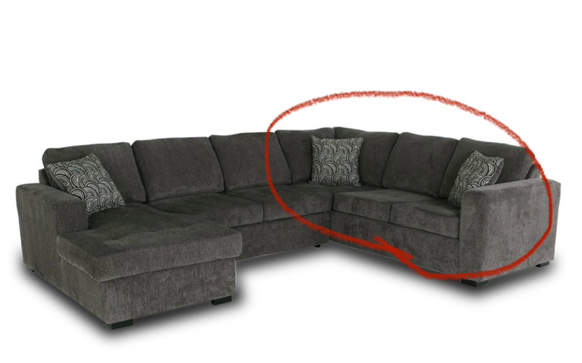 Sofa for 3 person section only