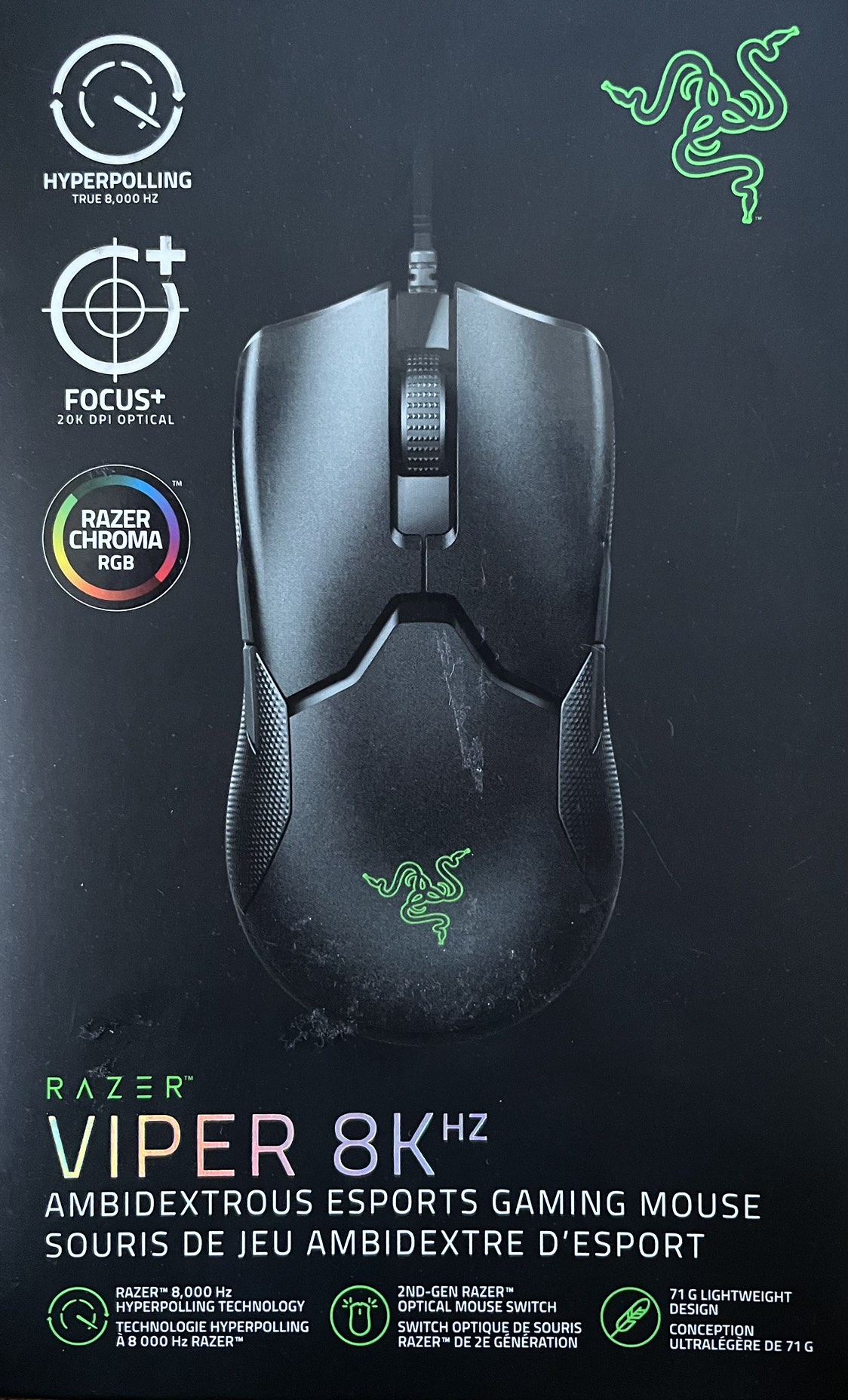 Razer Viper 8Khz Gaming Mouse thumbnail