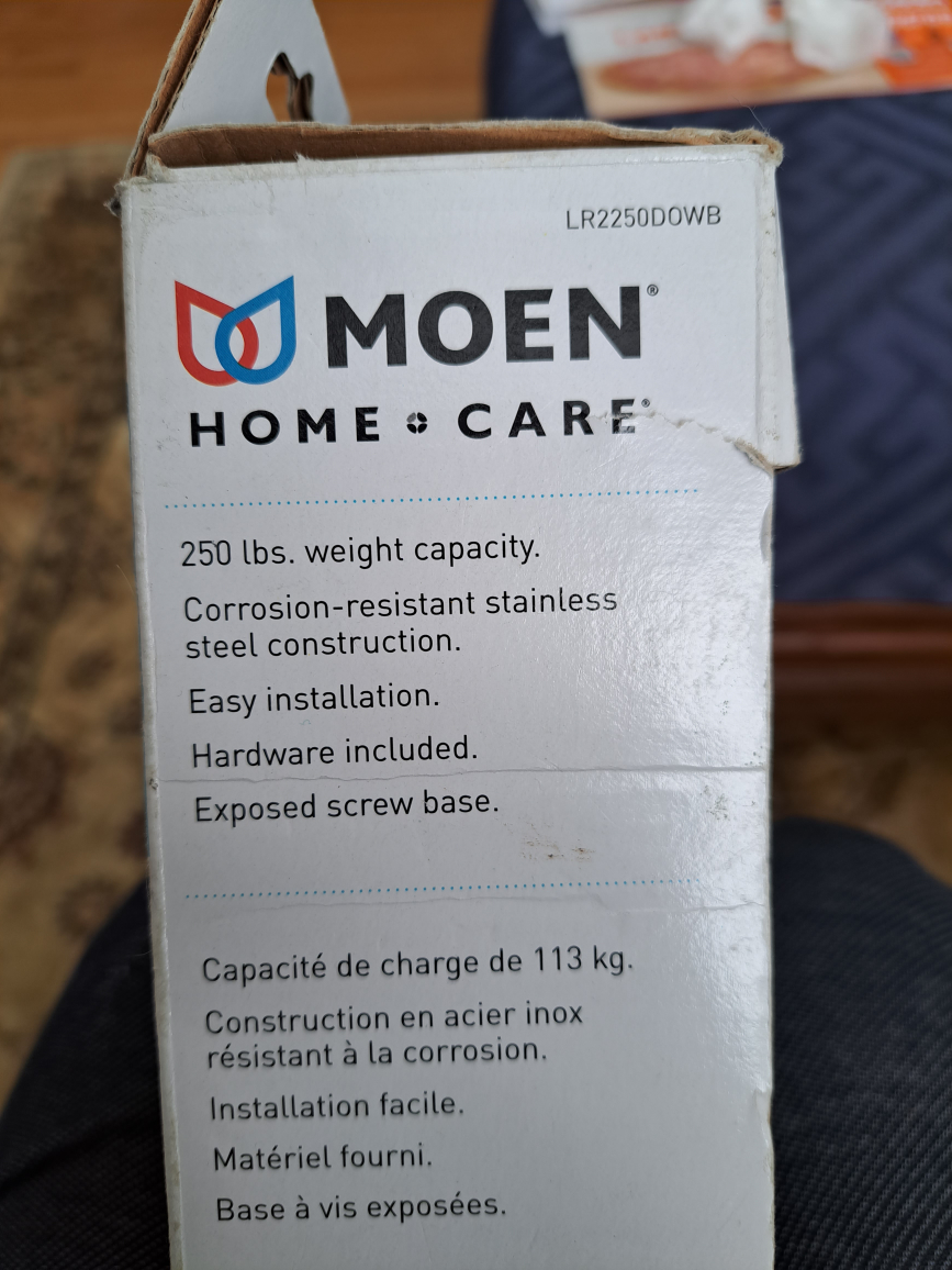 Moen Shower Safety Grab Bar (bronze) image indicator(5)