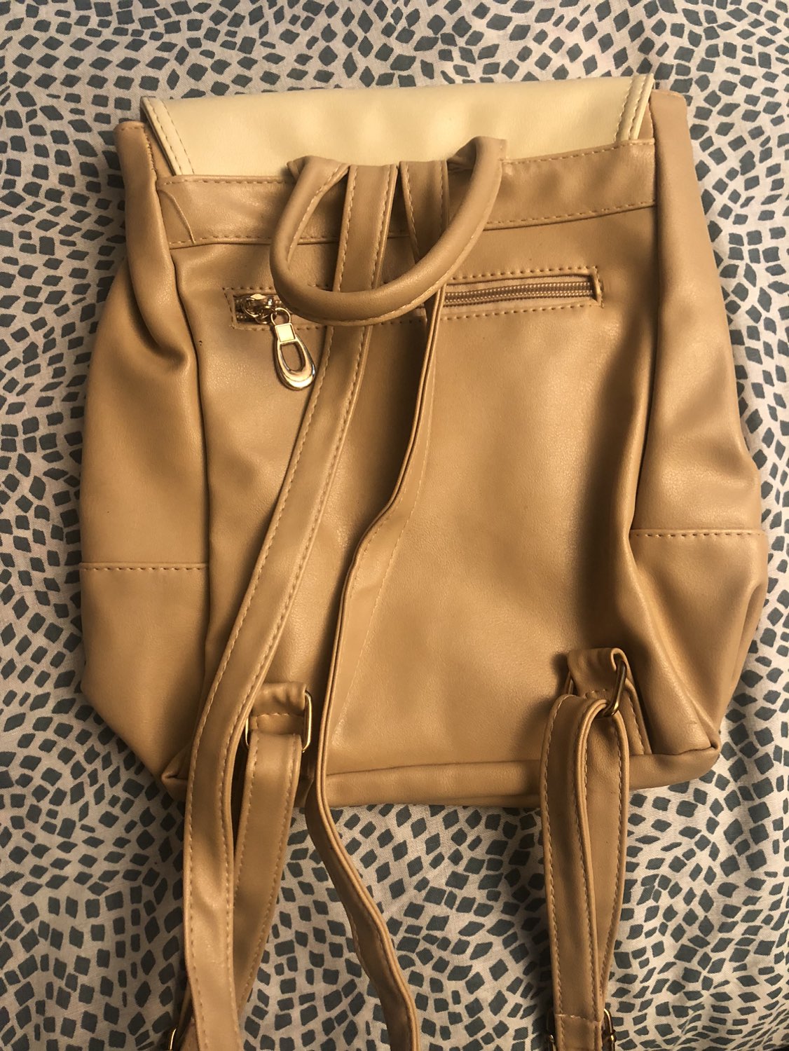 Small yellow backpack purse - photo 2