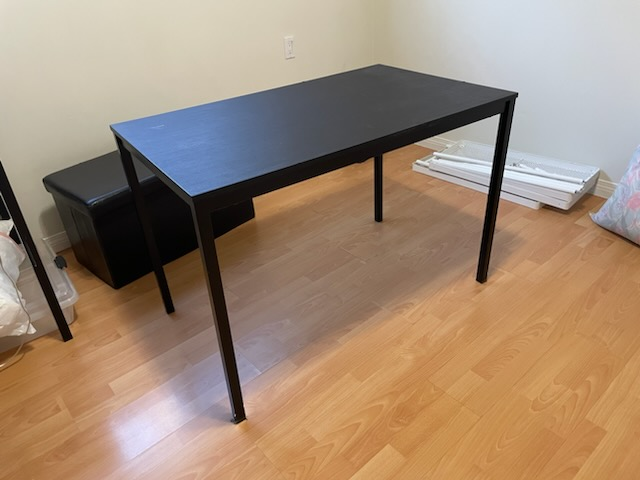 Black table