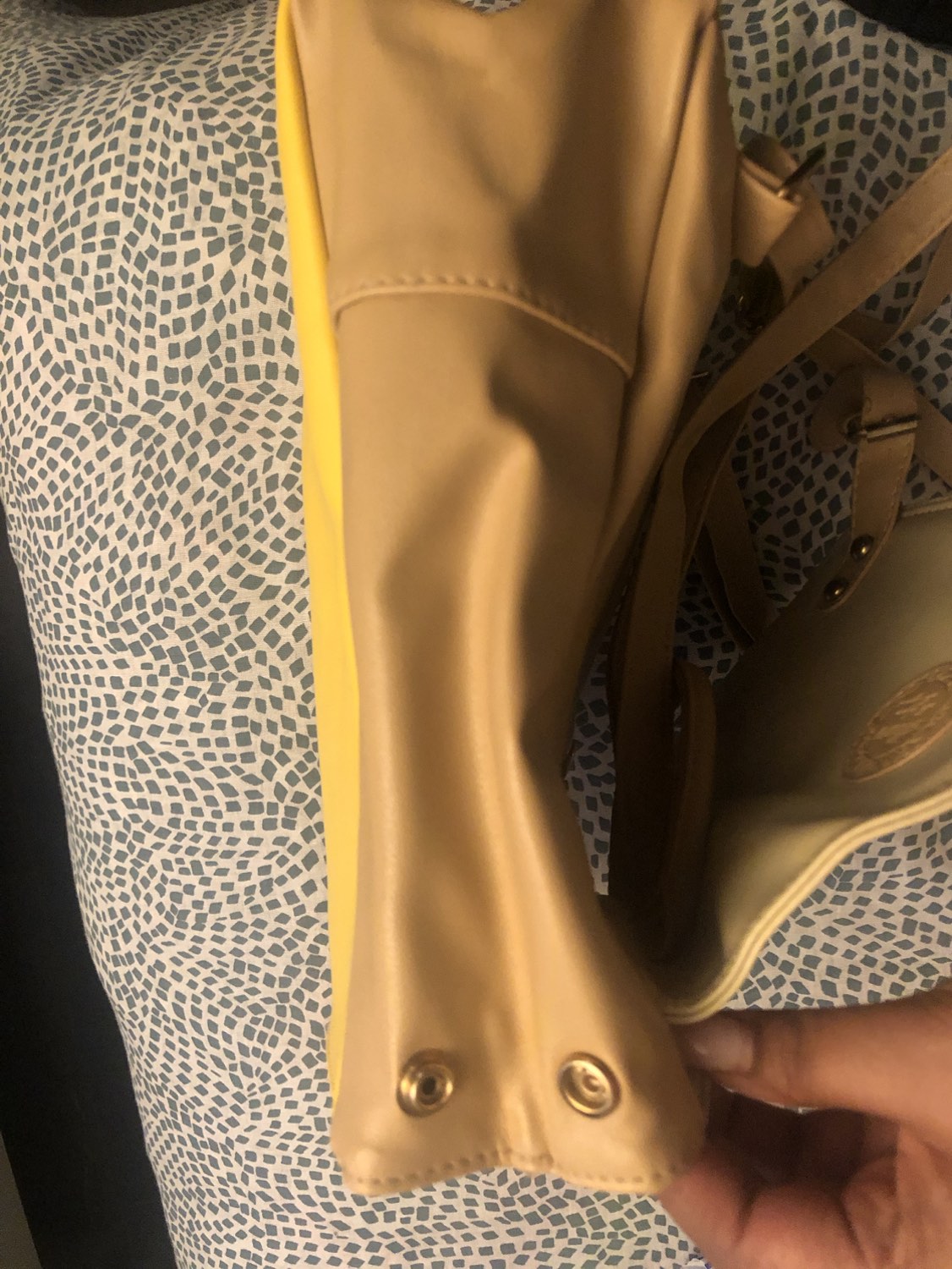 Small yellow backpack purse - photo 4