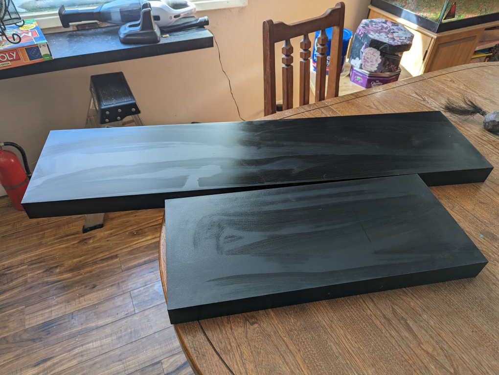 2 floating shelf's  24 and a 43 inch Great shape