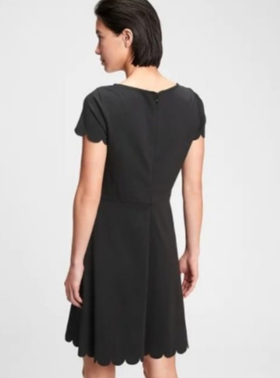 Gap. Fit and flare scallop dress. NWT. image indicator(3)