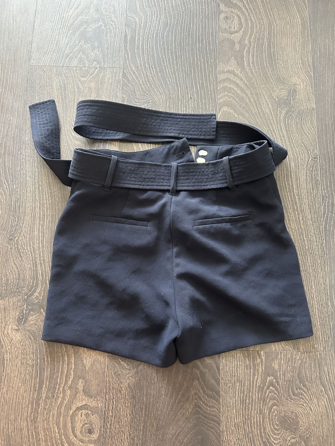 Navy blue formal shorts - women’s - photo 3