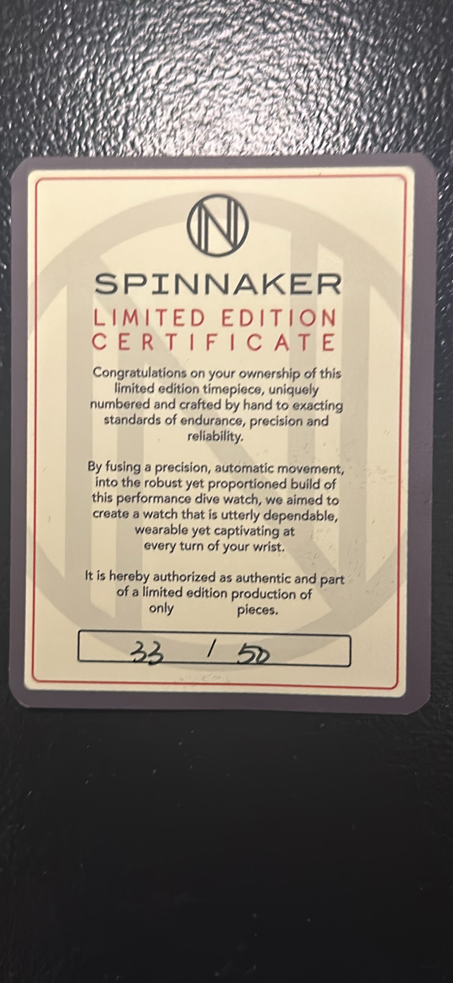 SPINNAKER HULL PEARL DIVER AUTOMATIC LIMITED EDITION MENS WATCH image indicator(5)