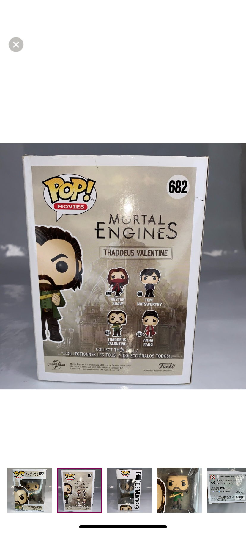 🥕Funko POP Movie Mortal Engines Thaddeus Valentine #682  🥕 image indicator(2)