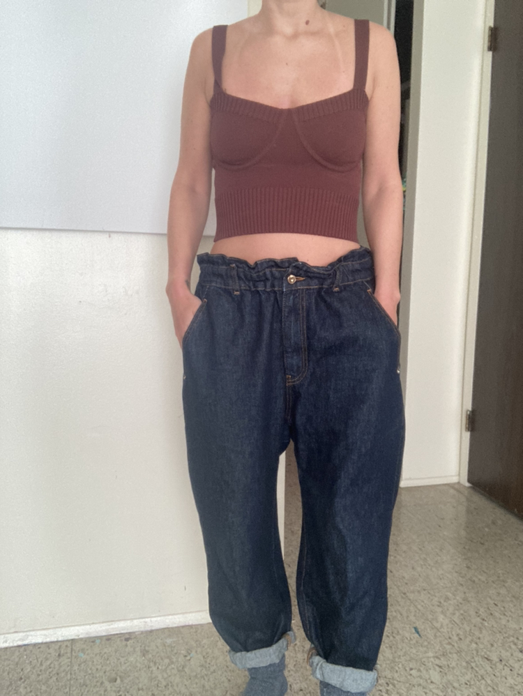 Zara slouchy jeans size 10 image indicator(3)
