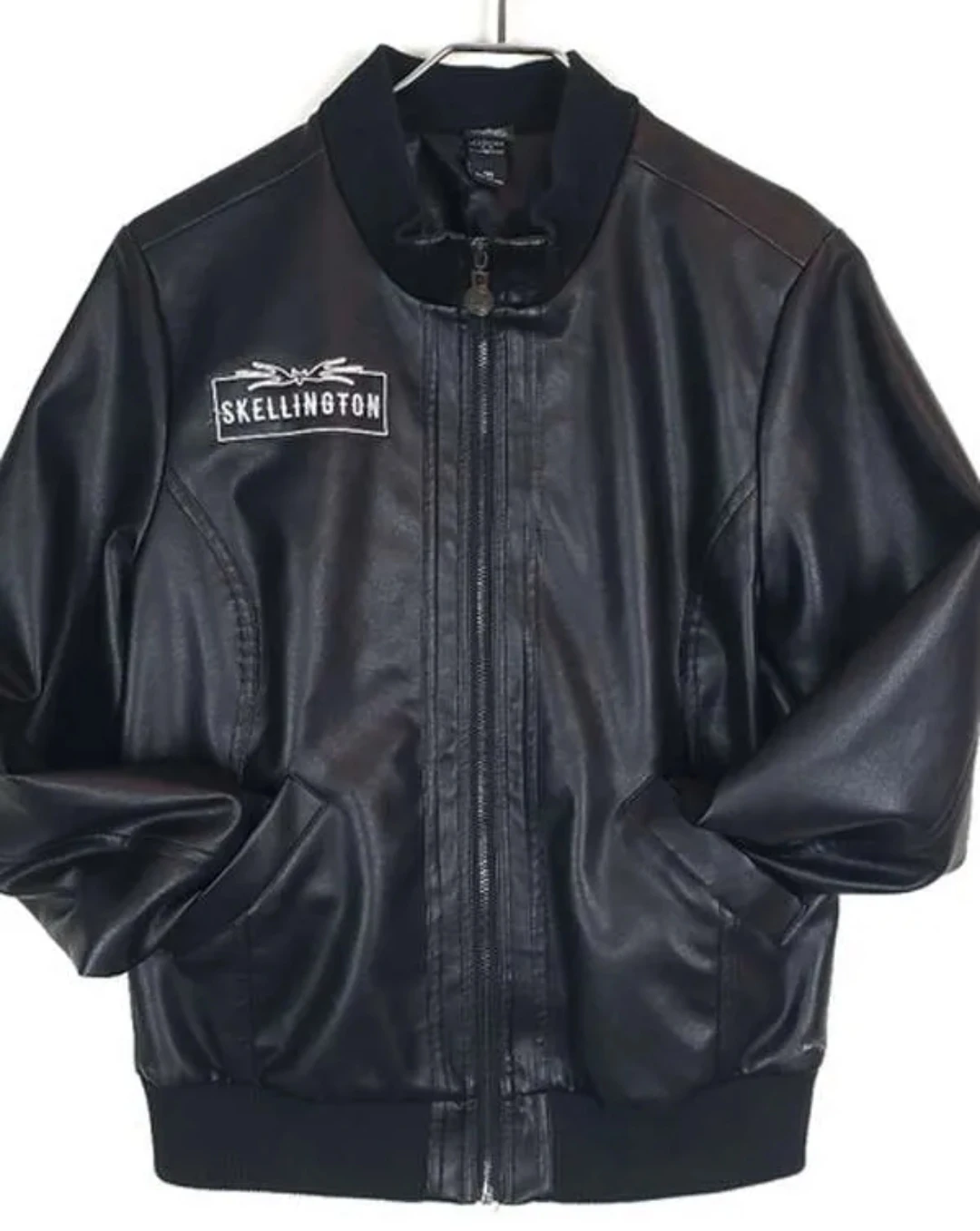 nightmare before Christmas large black faux leather jacket - photo 2