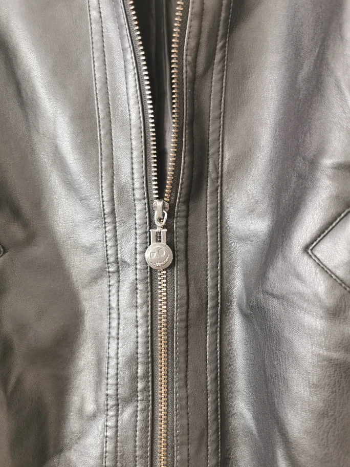 nightmare before Christmas large black faux leather jacket - photo 5