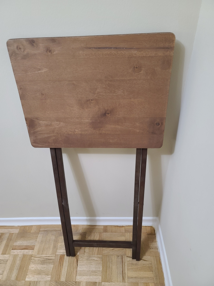 [MOVE OUT SALE]  Mainstays single folding tray table - photo 4
