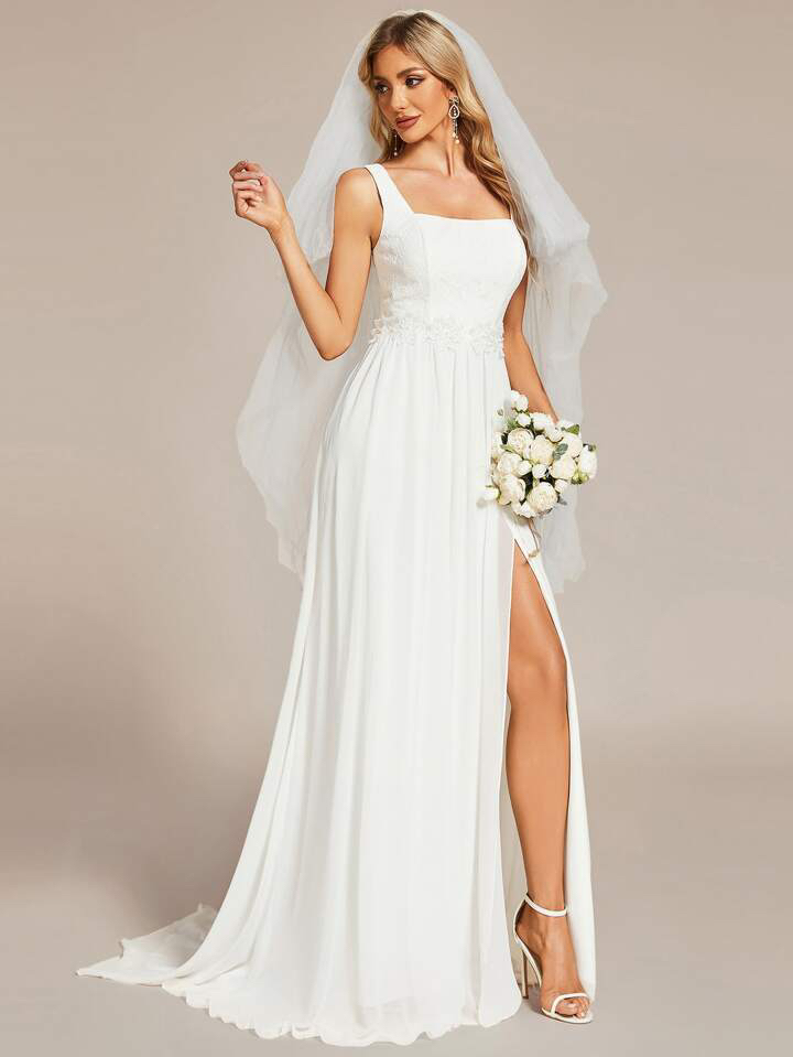 Ever Pretty Womens High Slit Wedding Dress, SZ L-XL image indicator(7)