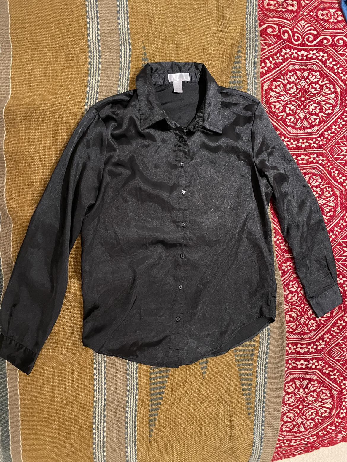 Black Satin Shirt thumbnail