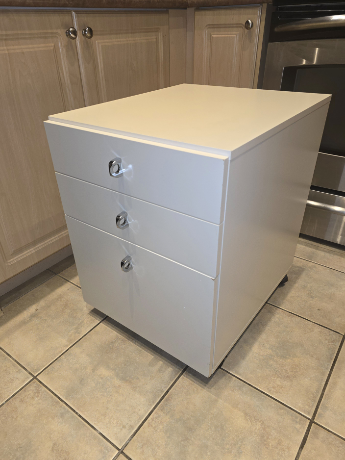 Vintage IKEA Mighty 3 Drawer Mobile unit w/ File Cabinet option