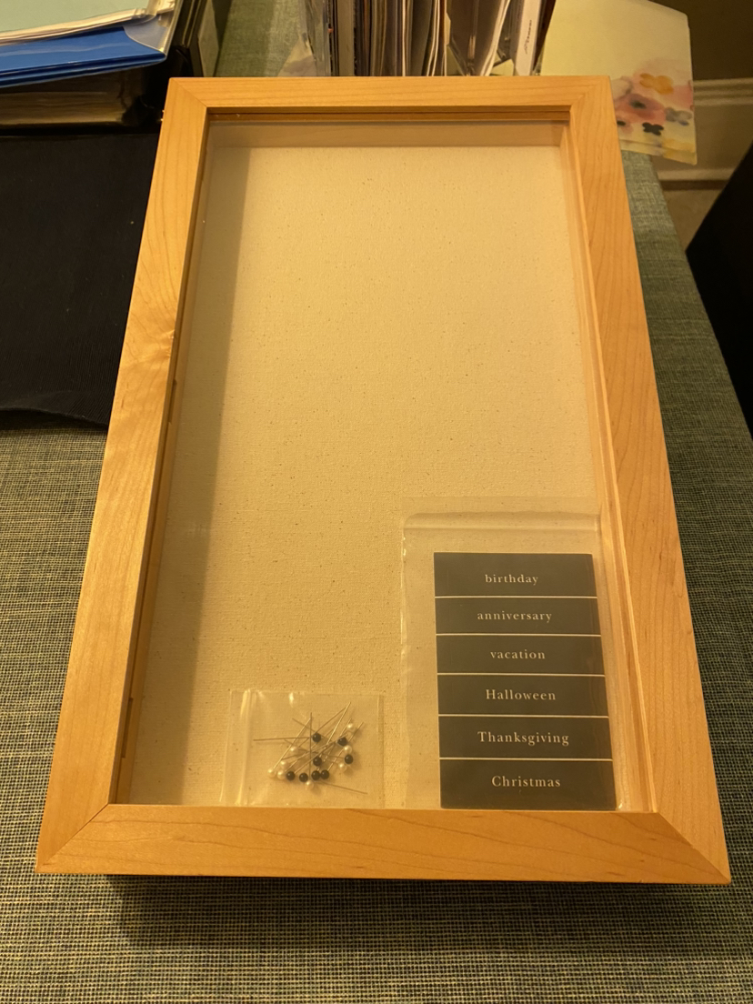 Wooden photo (shadow) box - Potteybarn thumbnail