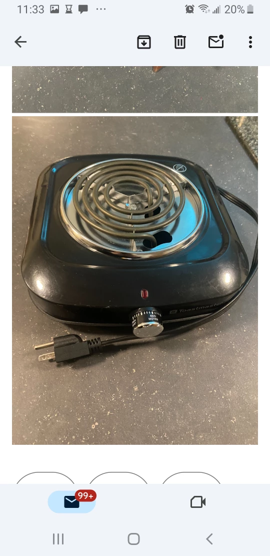 Toastmaster burner