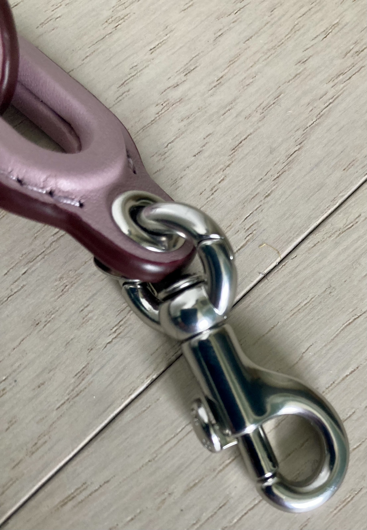 COACH Leather Short Chain Strap Silver/Faded Purple CA088 New image indicator(6)