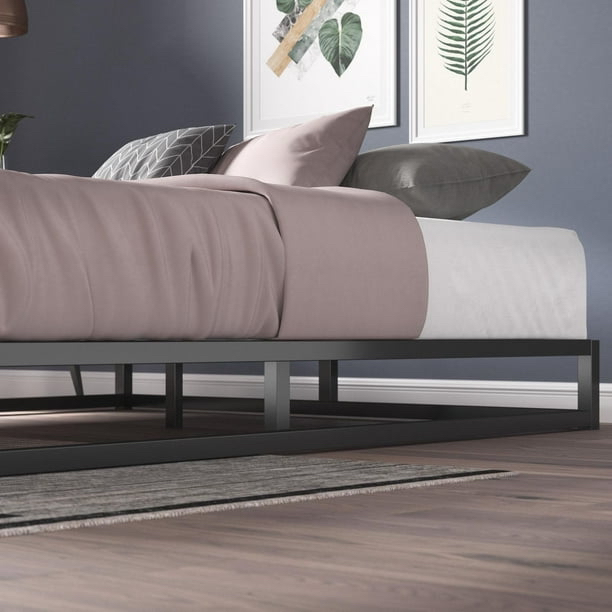 Queen Zinus Joseph 6 Inch Platform Metal Wood Queen Bed Frame - photo 2