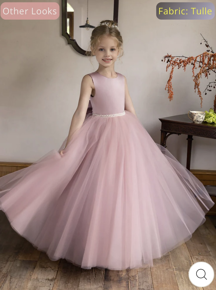 NEW Flower Girl Pink Princess Dress (Youth 10) - photo 5