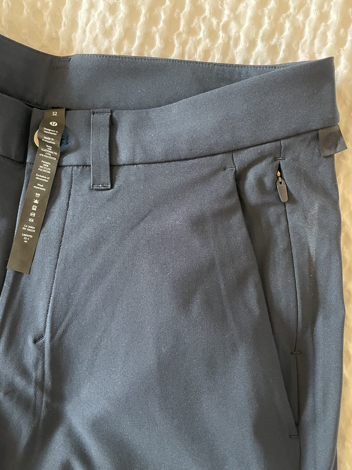 Lululemon— ABC Slim-Fit Trouser Navy Blue image indicator(5)