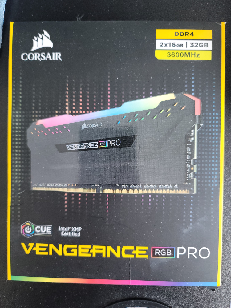 Corsair DDR4 Ram 2 x 16gb 3600Mhz