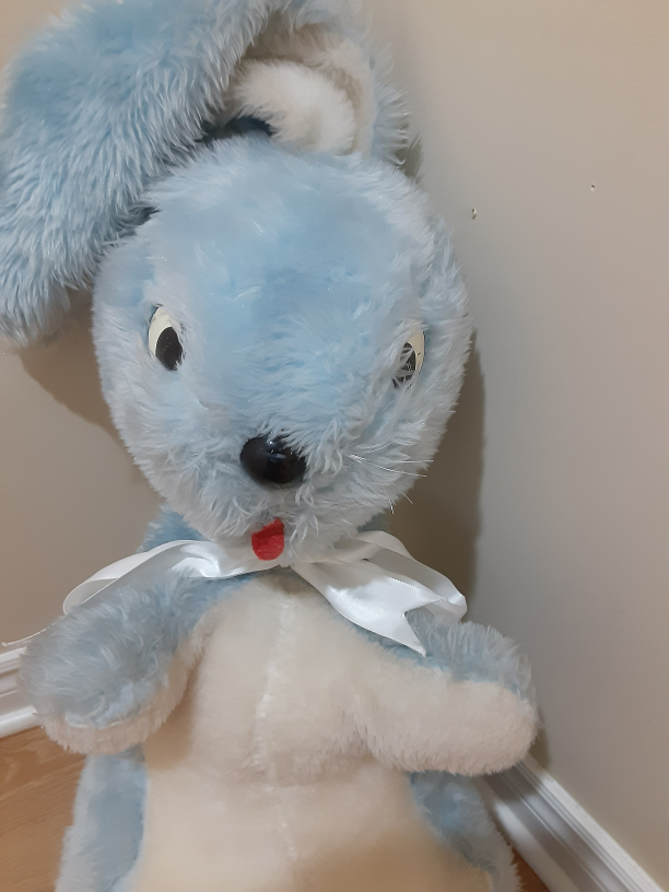 Vintage Lucky Easter 🐣 Bunny 🐰 Plush Stuffed Toy with Large Ears image indicator(2)